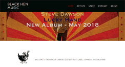 Desktop Screenshot of blackhenmusic.com